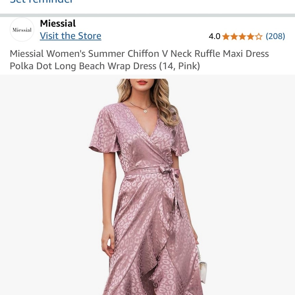 Simplee Apparel Pink High Low Dress